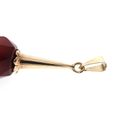 Image 2 of Vintage gold cone pendant with garnet