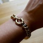 Afbeelding 10 van Massief gouden gourmetschakel armband | 20 cm