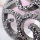 Image 4 of White gold royal ring set with sapphire and diamonds; 3.00 ct.