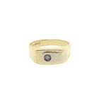 Image 2 of Two-tone gold men's ring with zirconia