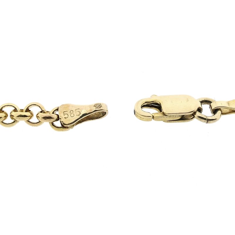 Afbeelding 3 van Gouden jasseron schakelketting 