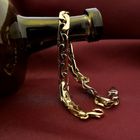 Image 2 of Gold flat Cardano link bracelet | 23 cm