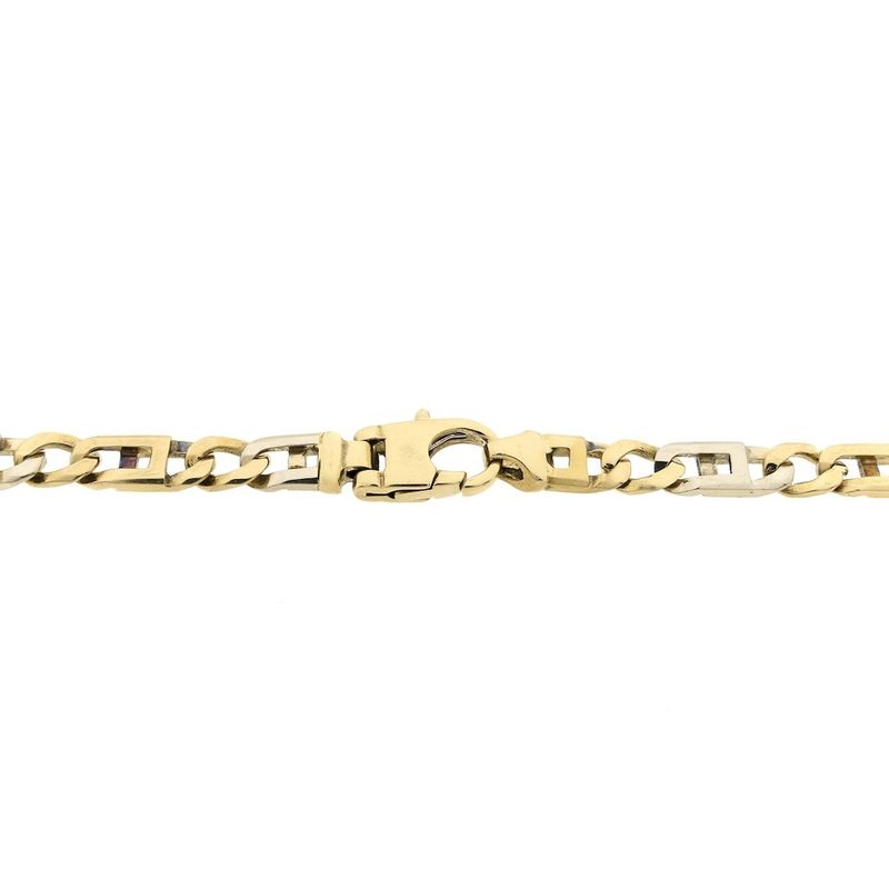 Image 3 of Two-tone gold navy link chain