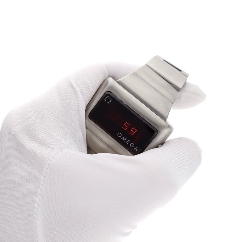 Image 15 of Omega Constealth 'Time Computer' 396.0812; Vintage LED watch from 1975 (with papers)