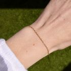 Image 10 of Gold twisted link bracelet; 18 cm | Binder