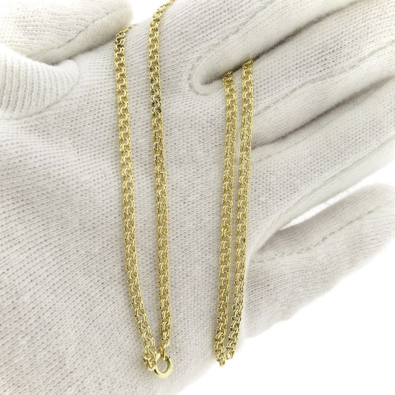 Image 6 of Golden Prince of Wales link chain; 45 cm