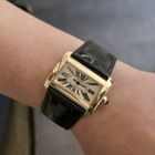 Image 16 of Cartier Tank Divan; 18k gold women's watch