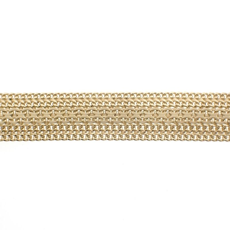 Image 8 of Gold wide fantasy link bracelet