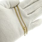 Image 7 of Gold flat gourmet link chain | 51.5 cm