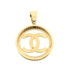 Image 3 of Gold Chanel pendant with zirconia