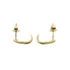 Image 10 of Bicolor gold stud earrings with zirconia