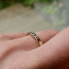 Image 8 of Gold ring with diamond | 0.09 ct.