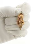 Image 12 of Antique gold pendant of a hat bell