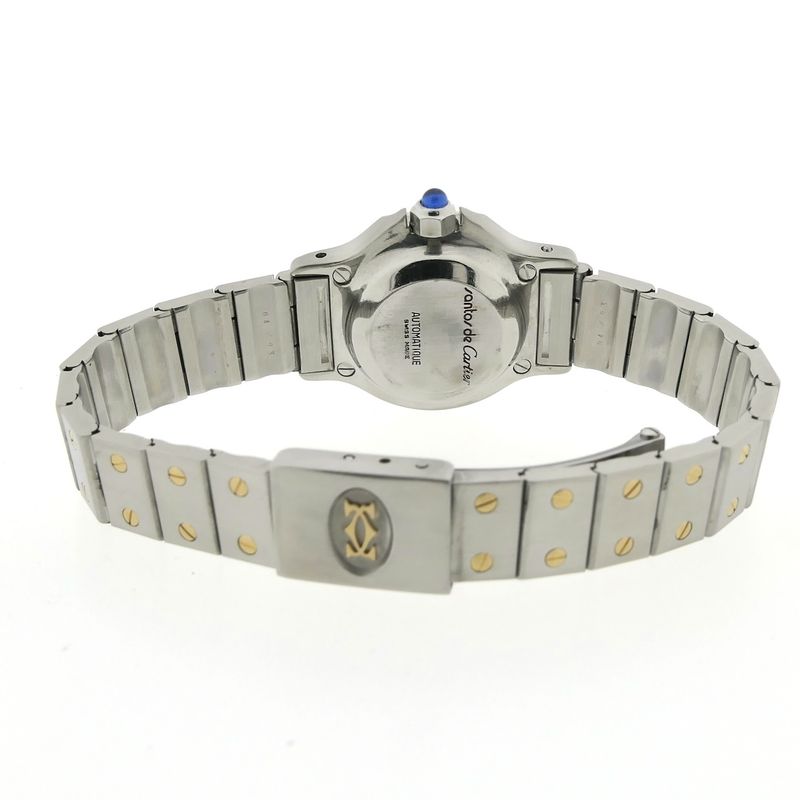 Image 11 of Cartier Santos Octagon Automatic; 18k gold/steel women's watch