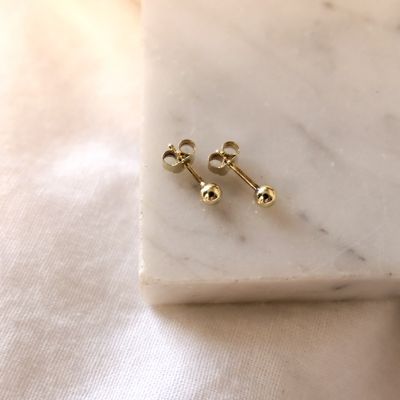 Image 2 of Golden fantasy stud earrings