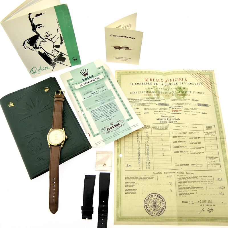 Image 4 of Rolex Oyster Perpetual 6290; Vintage 18k automatic watch from 1955