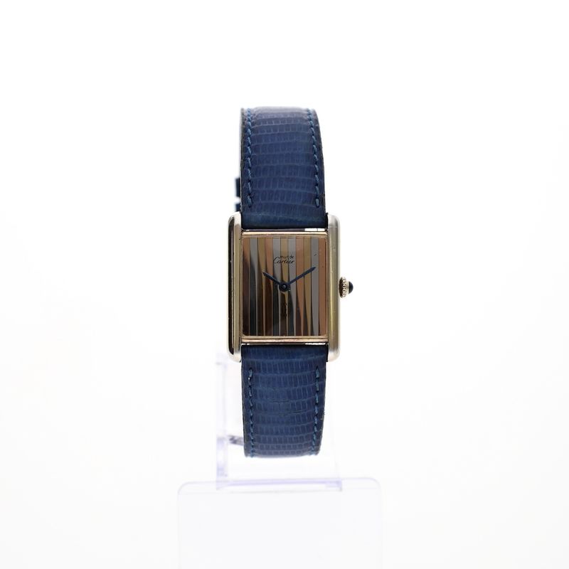Image 18 of Cartier Tank Vermeil 'Trinity' Large 6129; Vintage mechanical watch