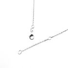 Image 5 of Platinum anchor link necklace with diamond star pendant