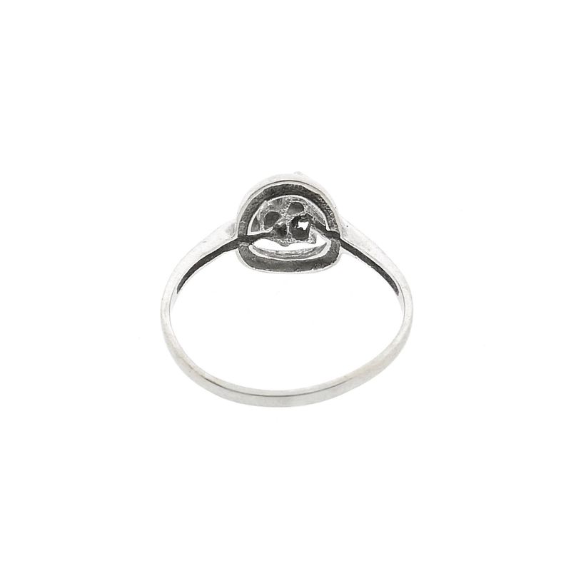 Afbeelding 6 van Witgouden ring met diamanten; 0,06 ct.