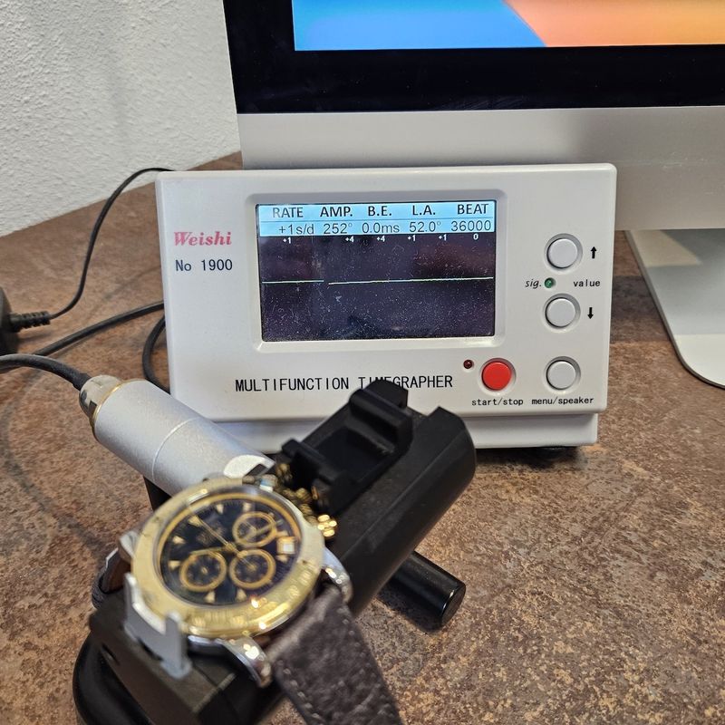 Image 15 of Zenith El Primero Rainbow; Automatisch chronograaf heren horloge