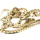 Afbeelding 7 van Gouden platte gourmetschakel ketting 