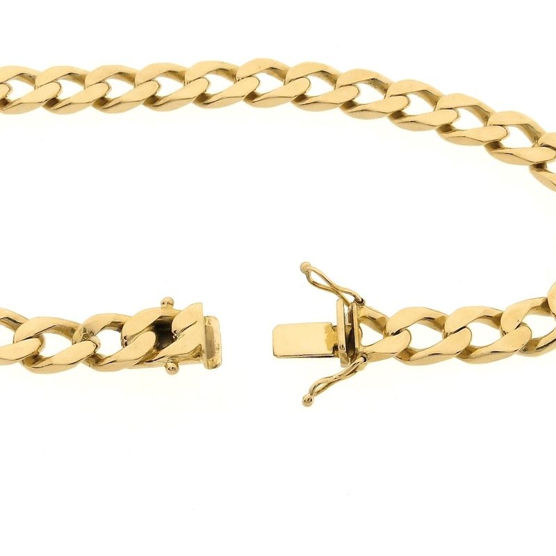 Image 5 of Solid gold gourmet link bracelet | 23.5 cm