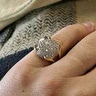 Image 7 of Rose gold ring with diamonds; approx. 0.85 ct.