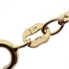 Image 9 of Gold flat gourmet link chain | 42.5 cm