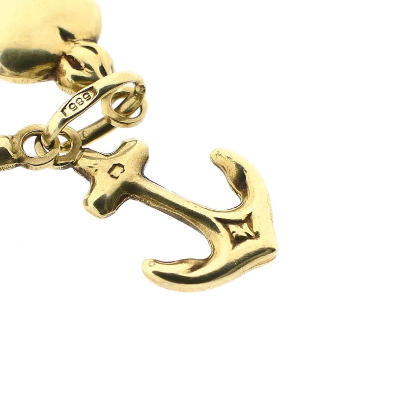 Image 7 of Gold Pendant; Faith, Hope, Love.