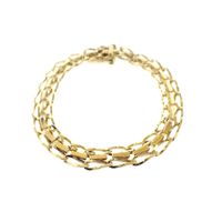 Golden fantasy link bracelet | 19 cm