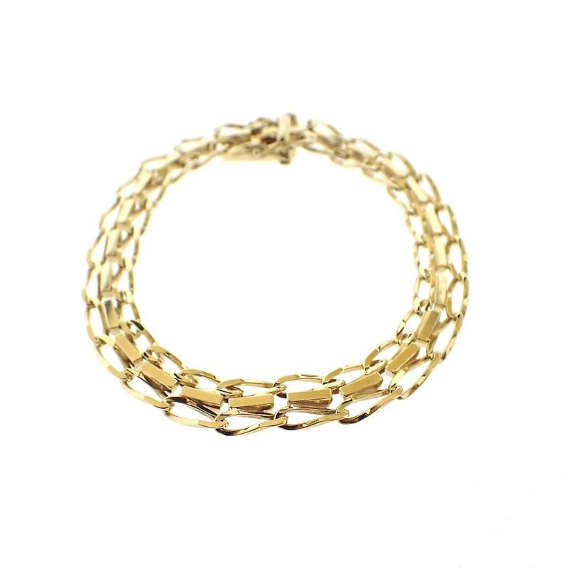 Image 1 of Golden fantasy link bracelet | 19 cm