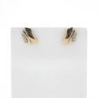 Image 5 of Gold stud earrings with zirconia