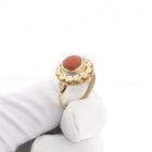 Image 8 of Gold ring with red coral | Vintage/antique