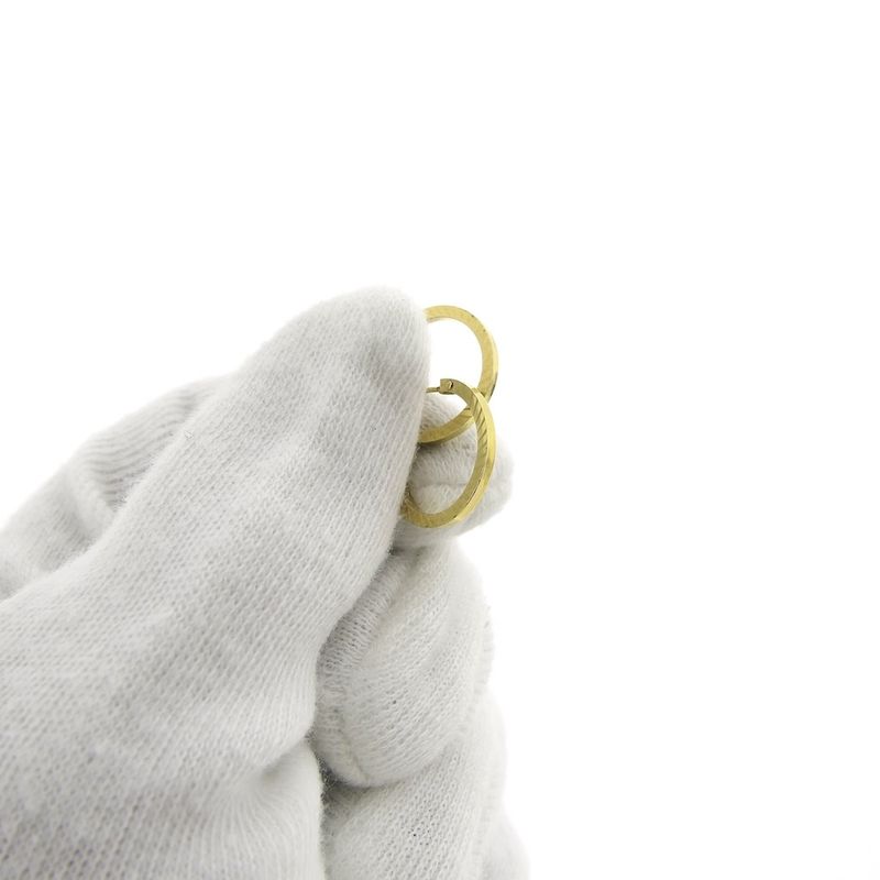 Image 7 of Gold subtle earrings | Ø 16.0 mm