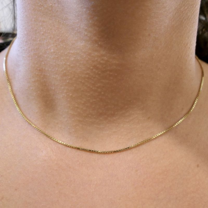 Image 8 of Golden Venetian link chain | 40.5 cm