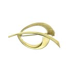 Image 8 of Golden abstract brooch