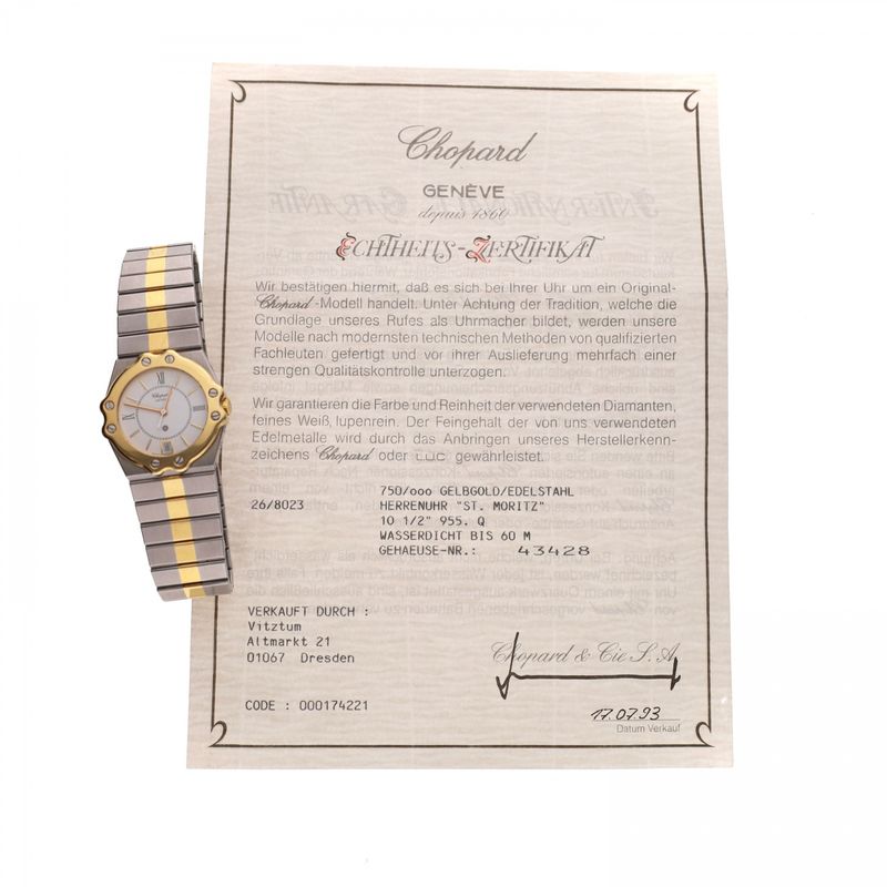 Image 14 of Chopard St. Moritz 8023; 18k Gold/Steel Watch