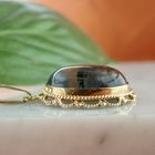 Image 5 of Gold pendant with moss agate | Vintage