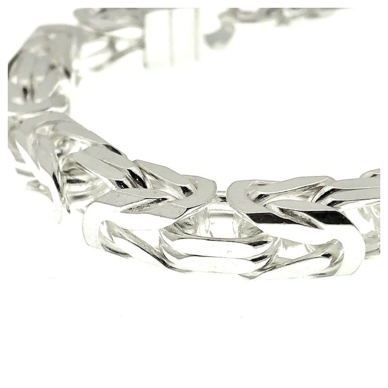 Image 7 of Silver wide king bracelet | 25 cm