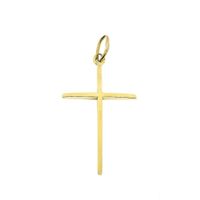 Gold pendant with a subtle cross