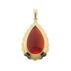 Image 1 of Vintage gold pendant with carnelian