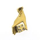 Image 5 of Carrera y Carrera vintage gold pendant with diamonds; 0.20 ct.