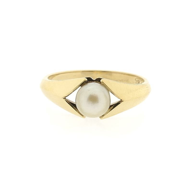 Image 3 of 8 carat ring with pearl