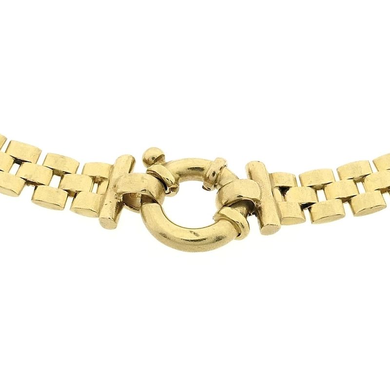 Image 4 of Gold Bismarck link bracelet | 19.5 cm