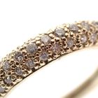 Image 2 of Gold ring with pavé diamonds 0.35 ct.