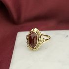 Image 7 of Vintage gold ring with carnelian