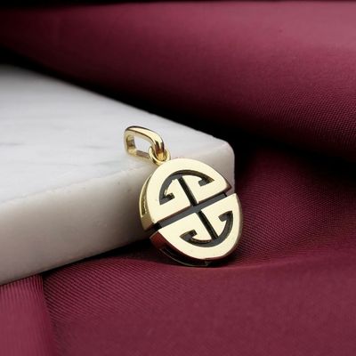 Image 2 of Gold pendant of Chinese lucky symbol