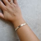 Image 2 of Two-tone gold bracelet with fantasy links | 19.5 cm