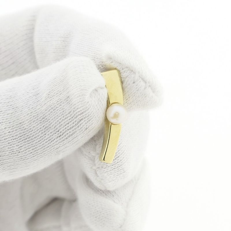 Image 11 of Gold abstract pendant with pearl