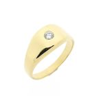 Image 1 of Gold men's ring with diamond; 0.20 ct.
